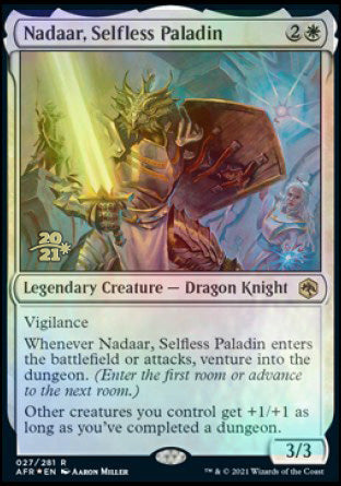 Nadaar, Selfless Paladin [Dungeons & Dragons: Adventures in the Forgotten Realms Prerelease Promos] | Deep Dive Games St. Marys