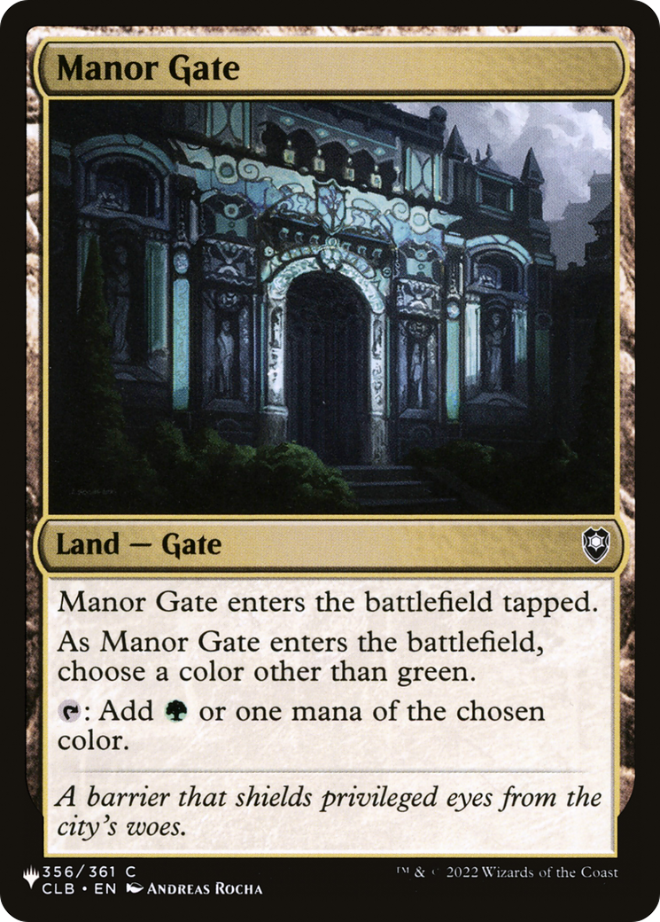 Manor Gate [The List] | Deep Dive Games St. Marys