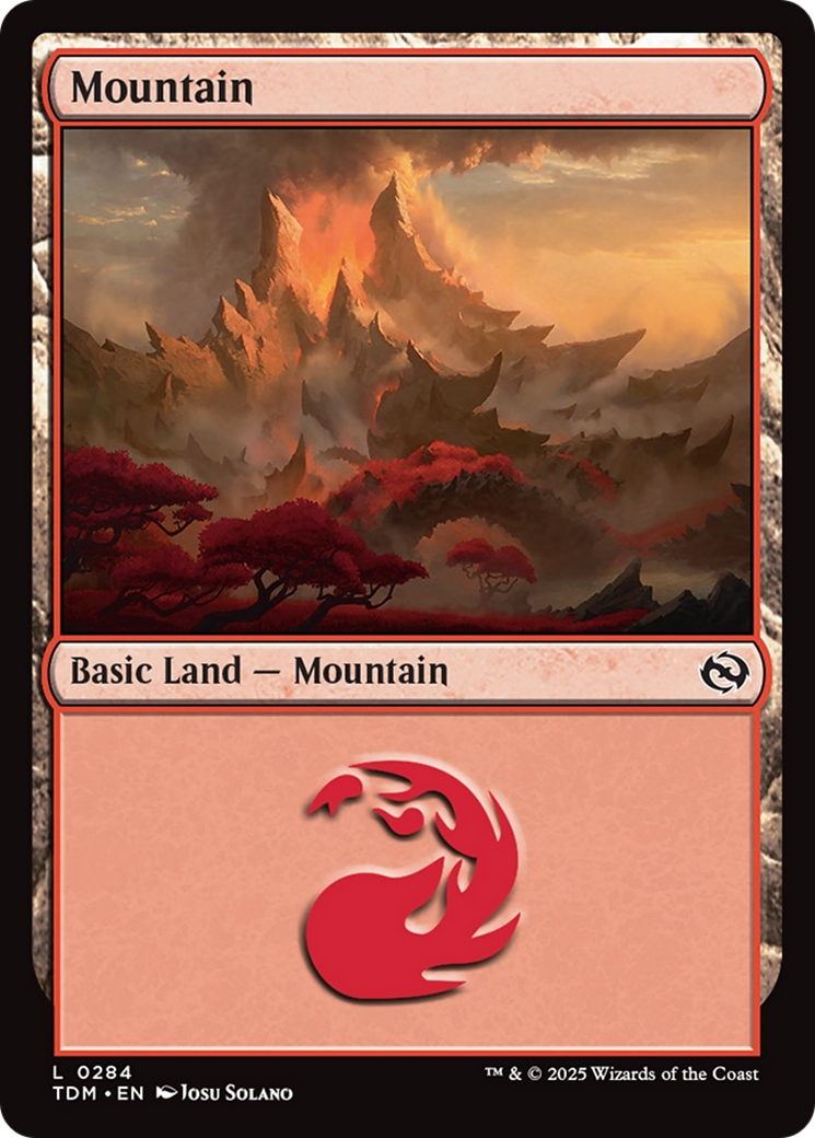 Mountain (0284) [Tarkir: Dragonstorm] | Deep Dive Games St. Marys