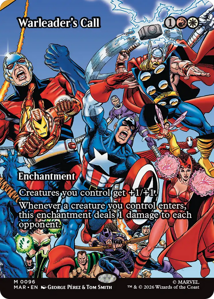 Warleader's Call (Borderless) [Marvel Universe: Eternal-Legal] | Deep Dive Games St. Marys