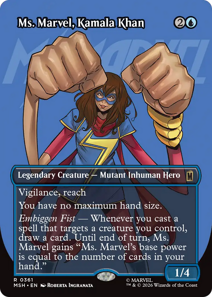 Ms. Marvel, Kamala Khan (Borderless) [Marvel Super Heroes] | Deep Dive Games St. Marys