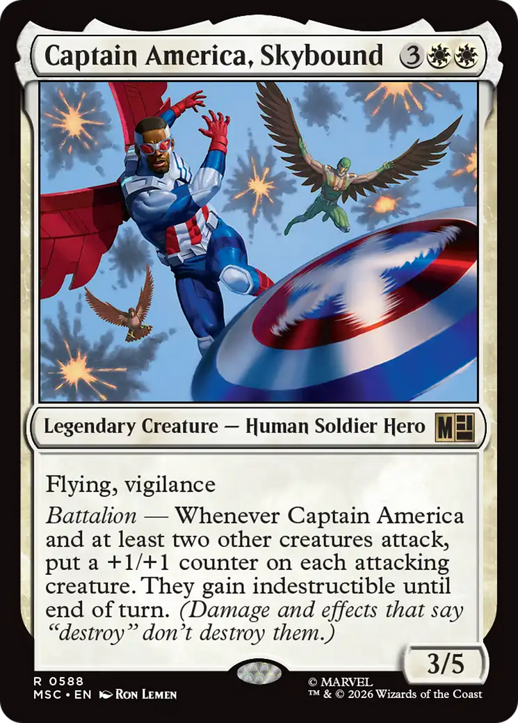 Captain America, Skybound [Marvel Super Heroes Commander] | Deep Dive Games St. Marys