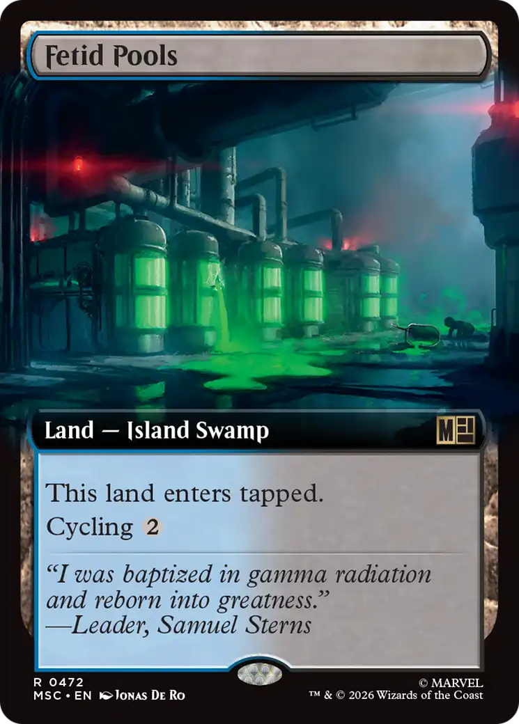 Fetid Pools (Extended Art) [Marvel Super Heroes Commander] | Deep Dive Games St. Marys