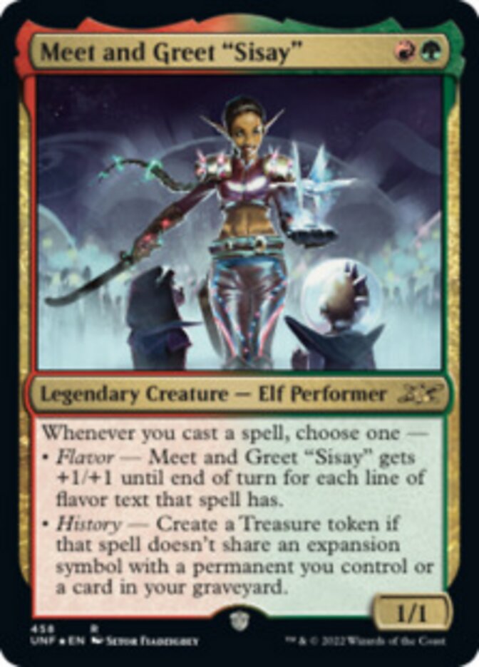 Meet and Greet "Sisay" (Galaxy Foil) [Unfinity] | Deep Dive Games St. Marys