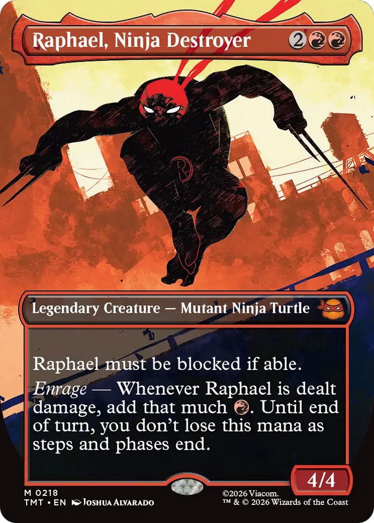 Raphael, Ninja Destroyer (Borderless) [Teenage Mutant Ninja Turtles] | Deep Dive Games St. Marys