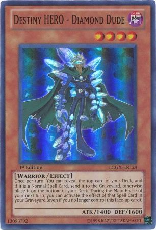 Destiny HERO - Diamond Dude [LCGX-EN124] Super Rare | Deep Dive Games St. Marys