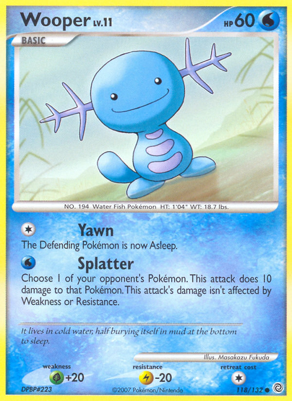 Wooper (118/132) [Diamond & Pearl: Secret Wonders] | Deep Dive Games St. Marys