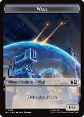 Wall (019) // Merfolk (024) Double-Sided Token (Surge Foil) [Marvel Super Heroes Commander Tokens] | Deep Dive Games St. Marys