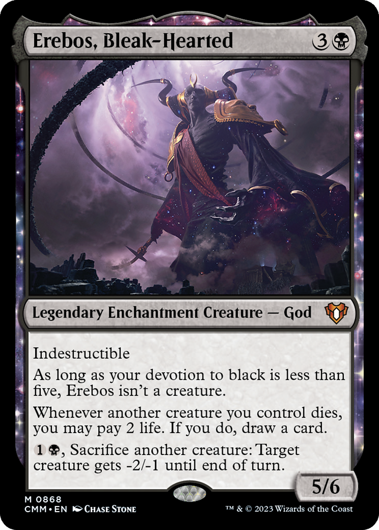 Erebos, Bleak-Hearted [Commander Masters] | Deep Dive Games St. Marys