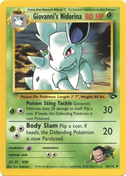 Giovanni's Nidorina (44/132) [Gym Challenge Unlimited] | Deep Dive Games St. Marys