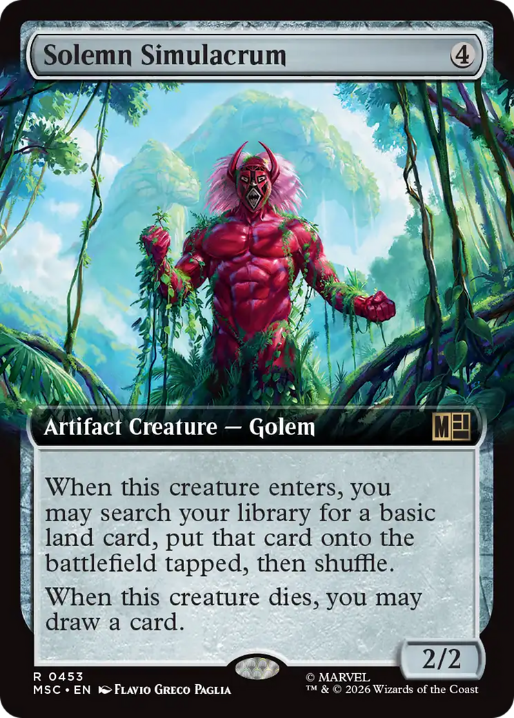 Solemn Simulacrum (Extended Art) [Marvel Super Heroes Commander] | Deep Dive Games St. Marys