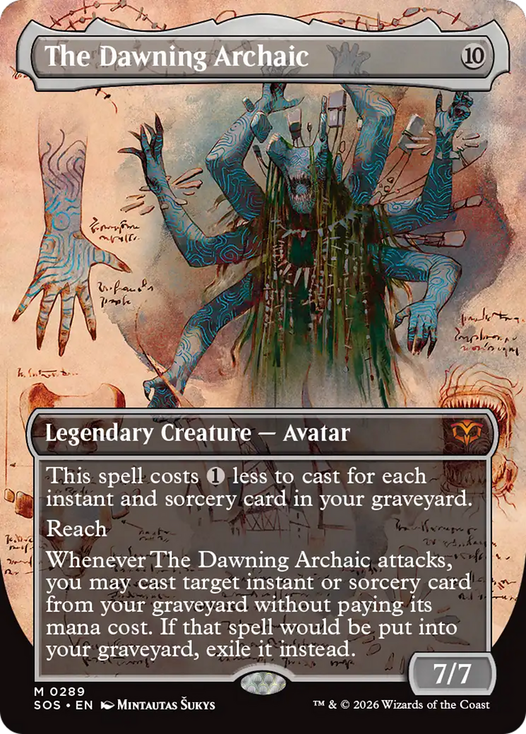 The Dawning Archaic (Borderless) [Secrets of Strixhaven] | Deep Dive Games St. Marys