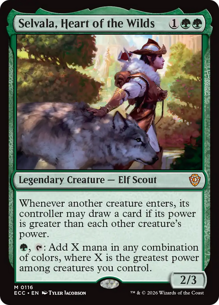 Selvala, Heart of the Wilds [Lorwyn Eclipsed Commander] | Deep Dive Games St. Marys