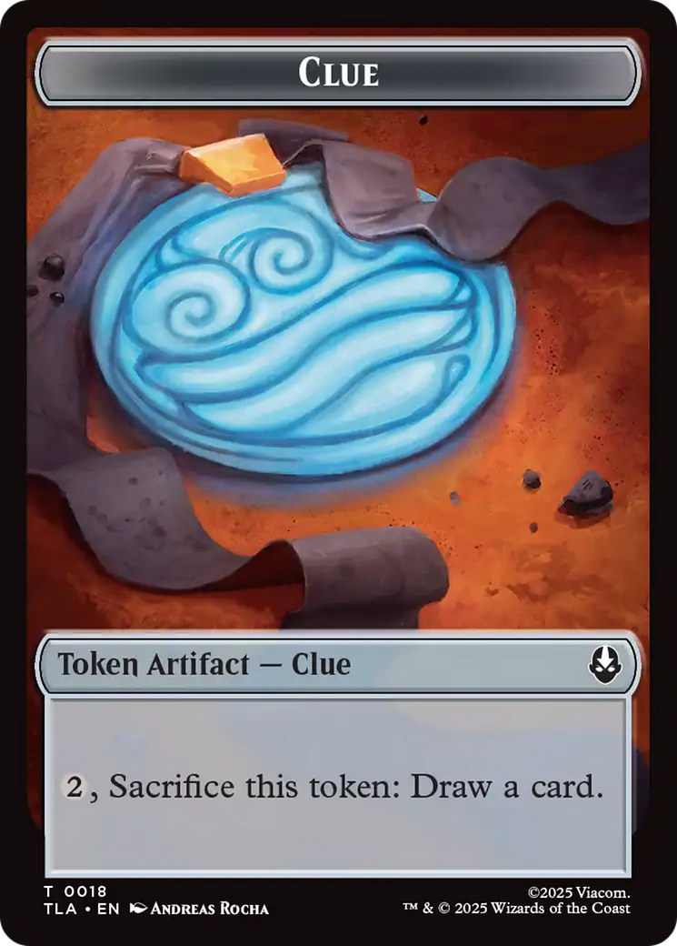 Ally (0005) // Clue (0018) Double-Sided Token [Avatar: The Last Airbender Tokens] | Deep Dive Games St. Marys