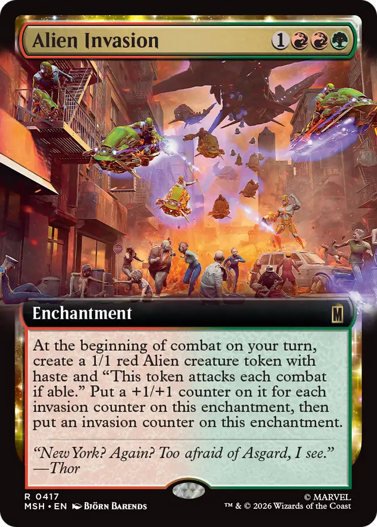 Alien Invasion (Extended Art) [Marvel Super Heroes] | Deep Dive Games St. Marys