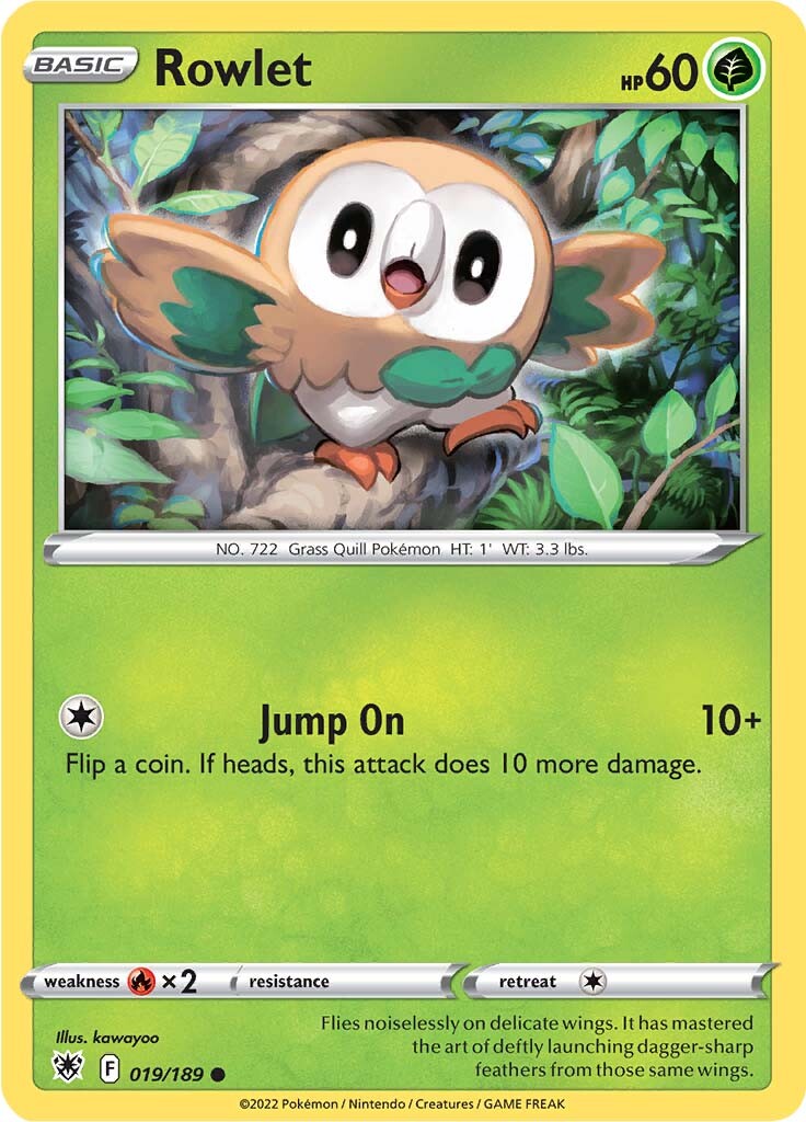 Rowlet (019/189) [Sword & Shield: Astral Radiance] | Deep Dive Games St. Marys