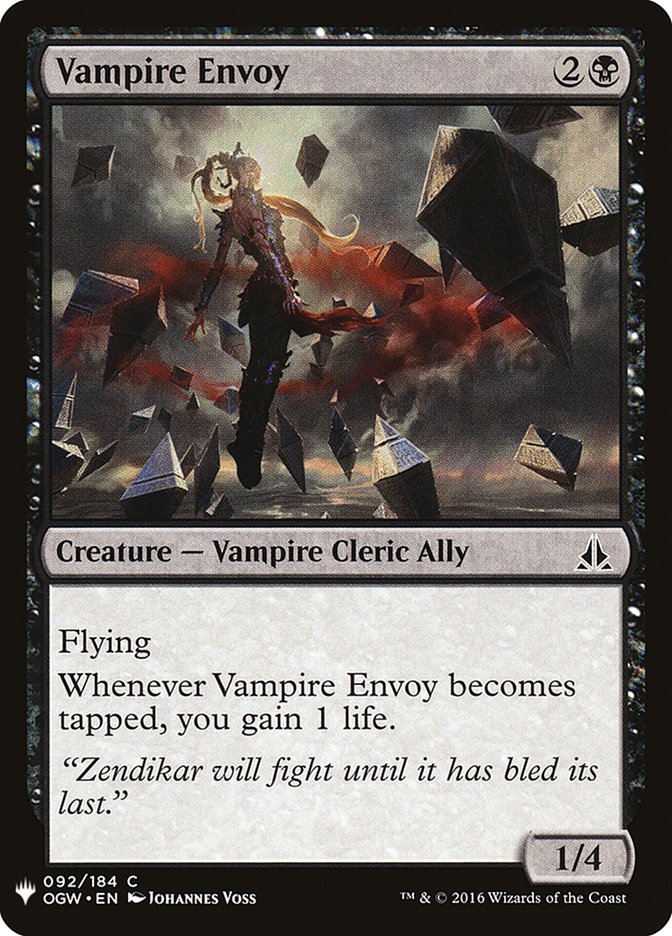 Vampire Envoy [Mystery Booster] | Deep Dive Games St. Marys