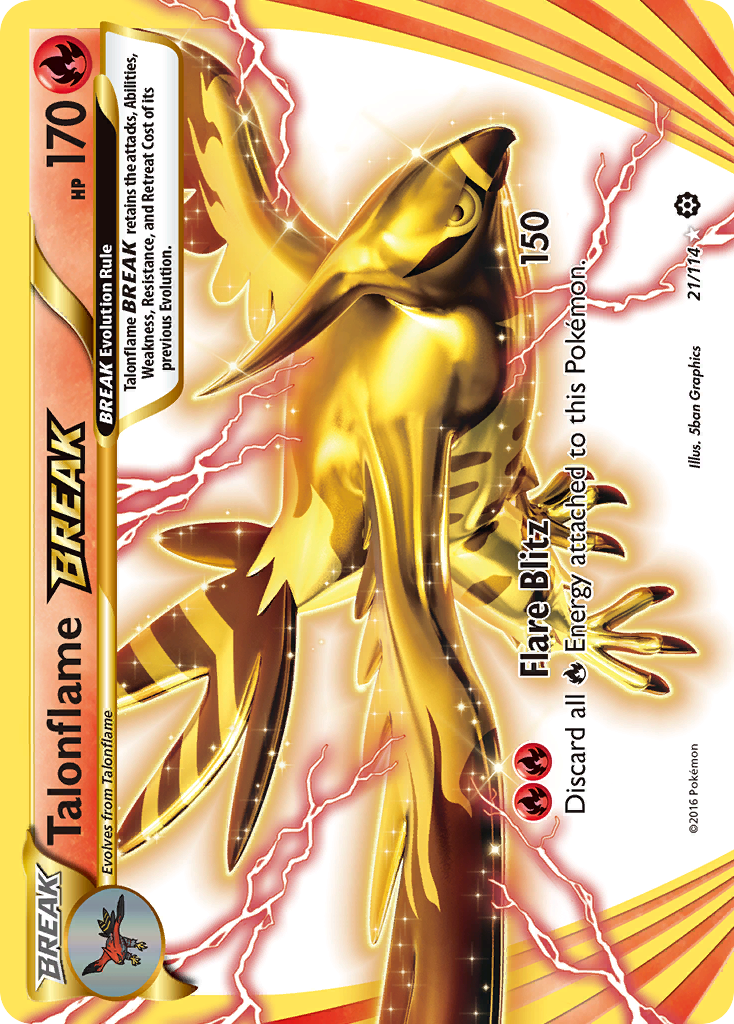 Talonflame BREAK (21/114) [XY: Steam Siege] | Deep Dive Games St. Marys