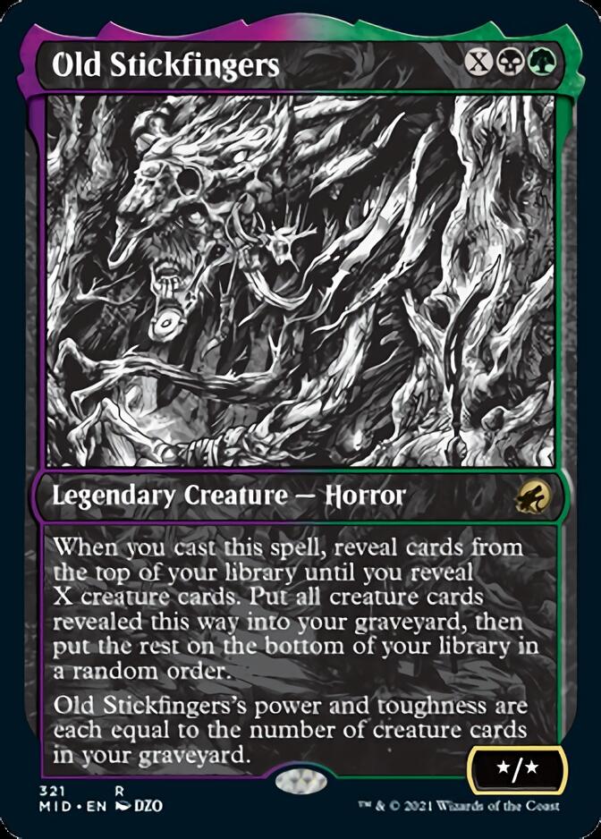 Old Stickfingers (Showcase Eternal Night) [Innistrad: Midnight Hunt] | Deep Dive Games St. Marys