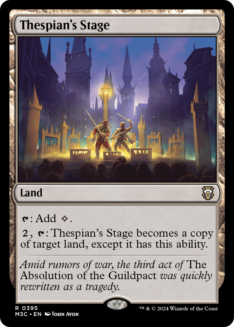 Thespian's Stage (Ripple Foil) [Modern Horizons 3 Commander] | Deep Dive Games St. Marys