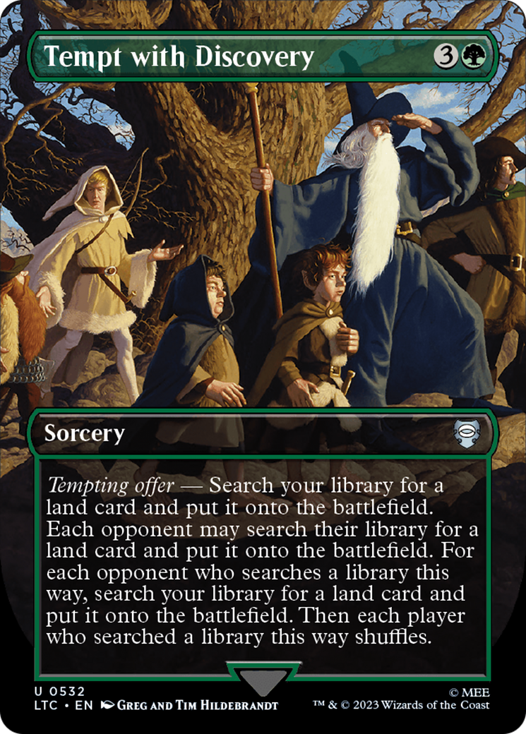 Tempt with Discovery (Borderless) [The Lord of the Rings: Tales of Middle-Earth Commander] | Deep Dive Games St. Marys