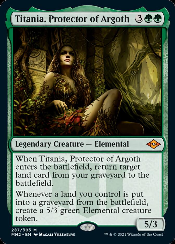 Titania, Protector of Argoth (Foil Etched) [Modern Horizons 2] | Deep Dive Games St. Marys