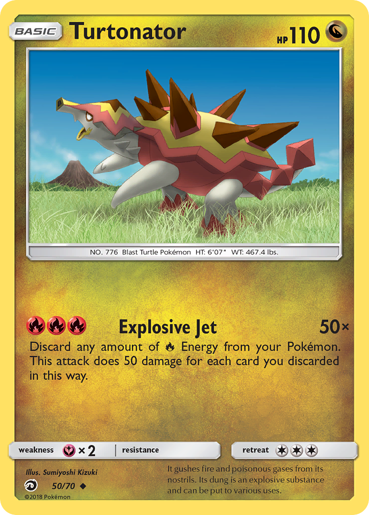 Turtonator (50/70) [Sun & Moon: Dragon Majesty] | Deep Dive Games St. Marys