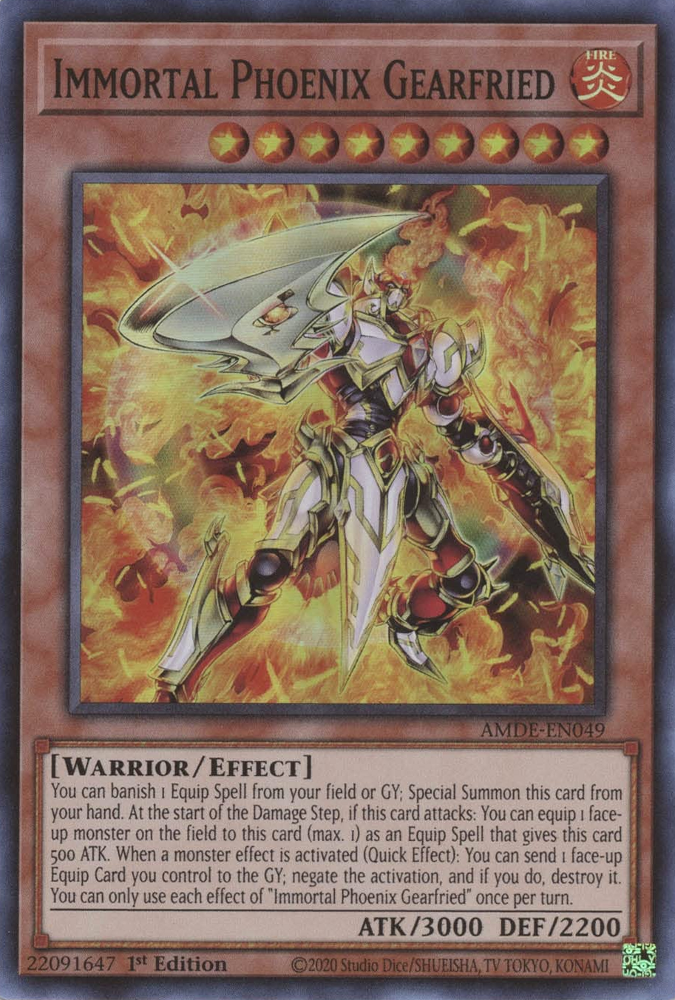 Immortal Phoenix Gearfried [AMDE-EN049] Super Rare | Deep Dive Games St. Marys