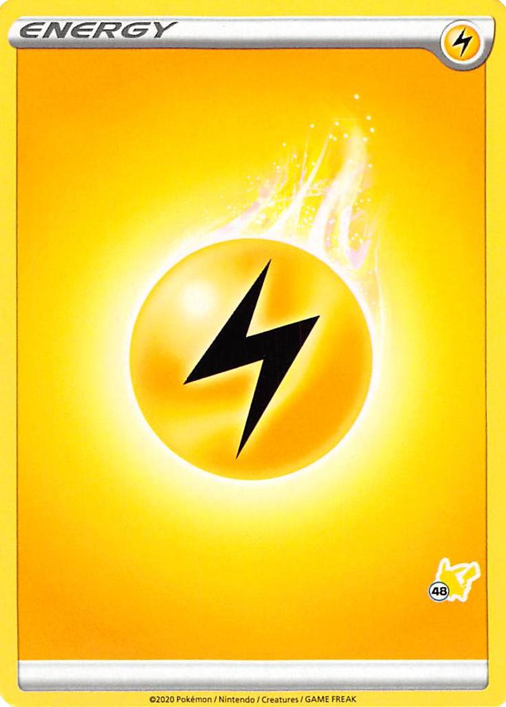 Lightning Energy (Pikachu Stamp #48) [Battle Academy 2022] | Deep Dive Games St. Marys