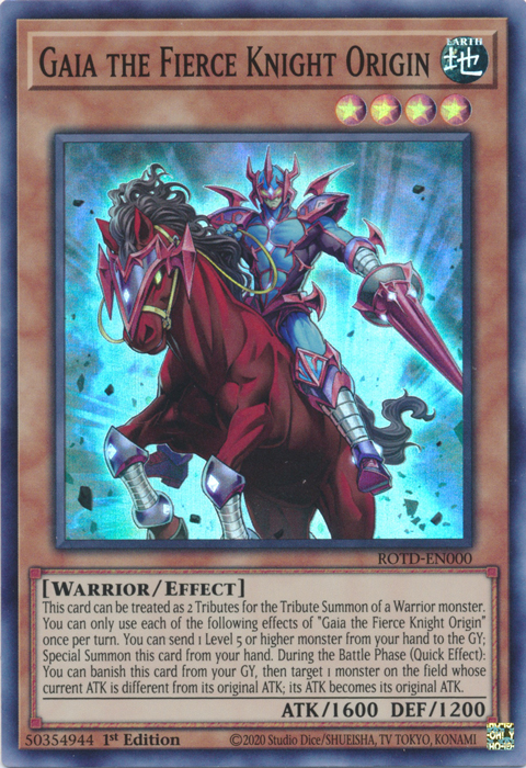 Gaia the Fierce Knight Origin [ROTD-EN000] Super Rare | Deep Dive Games St. Marys