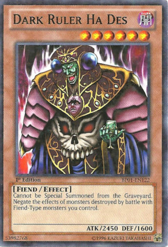 Dark Ruler Ha Des [BP01-EN122] Starfoil Rare | Deep Dive Games St. Marys