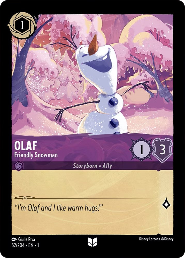 Olaf - Friendly Snowman (52/204) [The First Chapter] | Deep Dive Games St. Marys