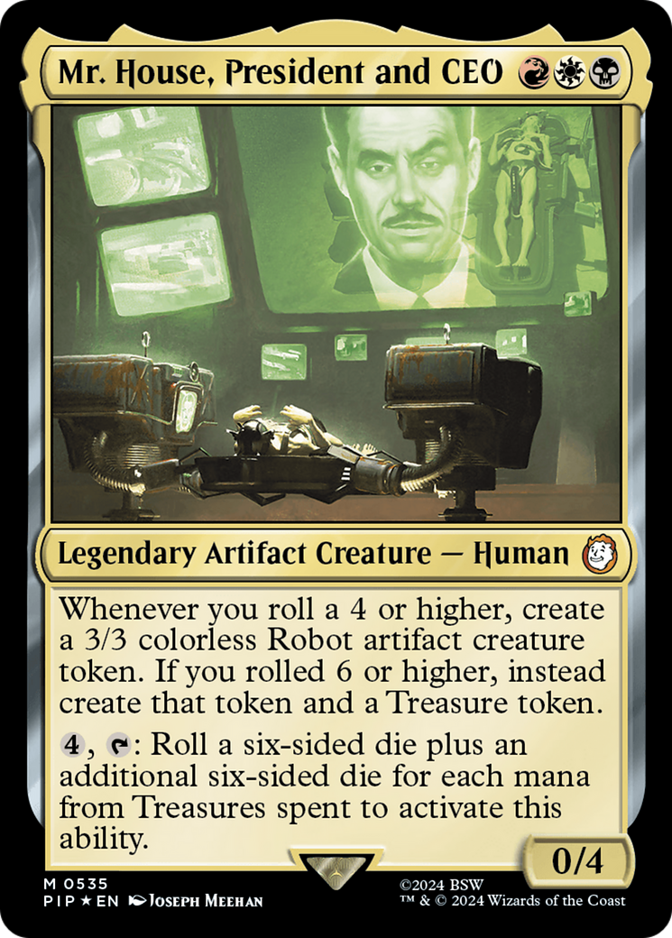 Mr. House, President and CEO (Surge Foil) [Fallout] | Deep Dive Games St. Marys
