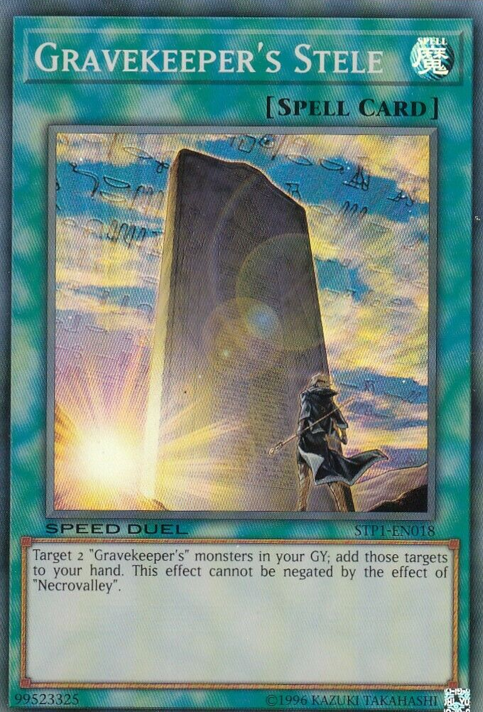 Gravekeeper's Stele [STP1-EN018] Super Rare | Deep Dive Games St. Marys