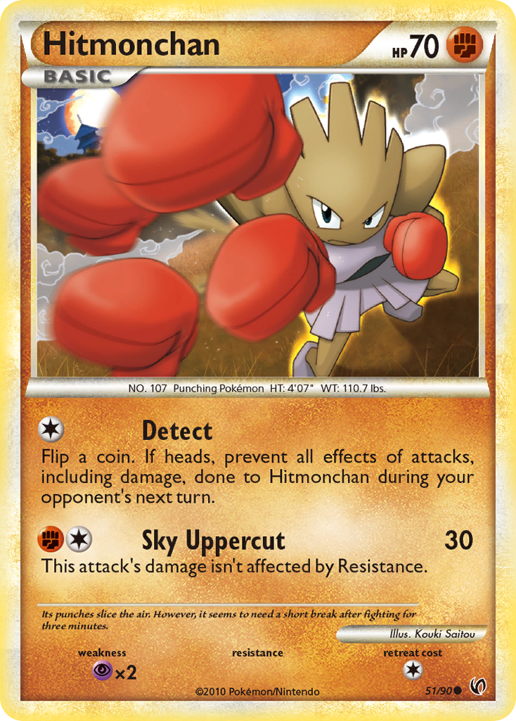 Hitmonchan (51/90) [HeartGold & SoulSilver: Undaunted] | Deep Dive Games St. Marys