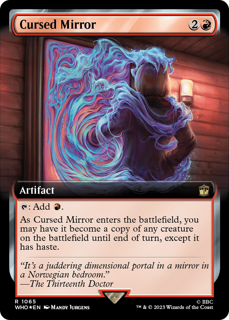Cursed Mirror (Extended Art) (Surge Foil) [Doctor Who] | Deep Dive Games St. Marys