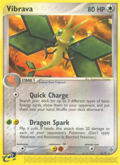 Vibrava (22/97) [EX: Dragon] | Deep Dive Games St. Marys