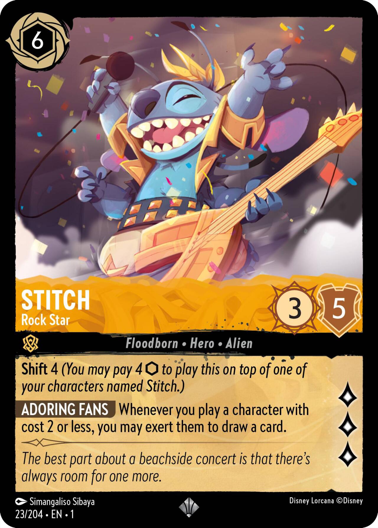 Stitch - Rock Star (23/204) [The First Chapter] | Deep Dive Games St. Marys