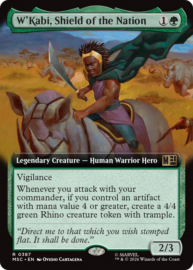 W'Kabi, Shield of the Nation (Extended Art) [Marvel Super Heroes Commander] | Deep Dive Games St. Marys