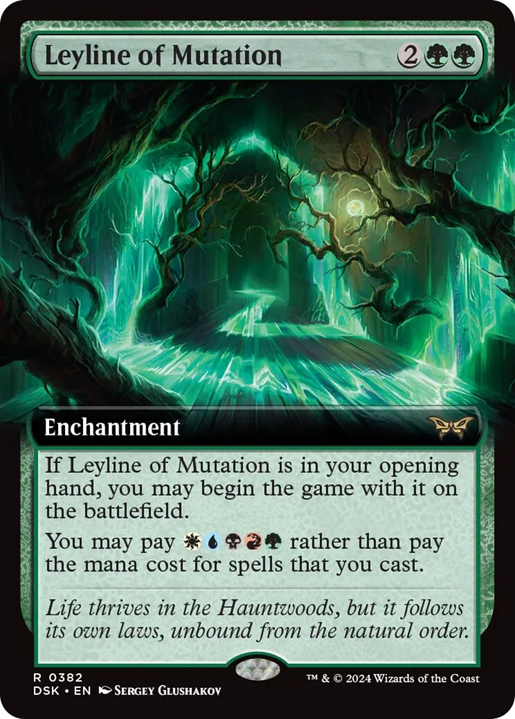 Leyline of Mutation (Extended Art) [Duskmourn: House of Horror] | Deep Dive Games St. Marys