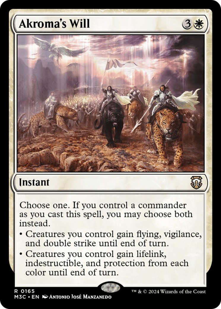 Akroma's Will (Ripple Foil) [Modern Horizons 3 Commander] | Deep Dive Games St. Marys
