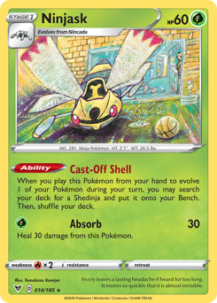 Ninjask (014/185) [Sword & Shield: Vivid Voltage] | Deep Dive Games St. Marys