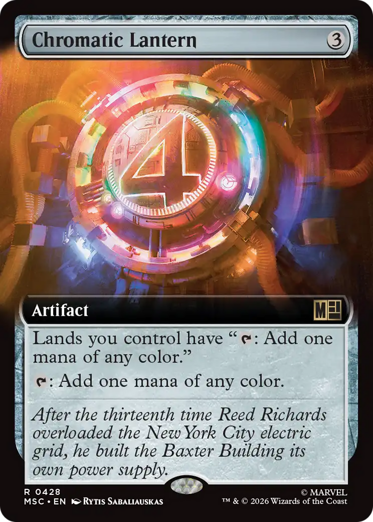 Chromatic Lantern (Extended Art) [Marvel Super Heroes Commander] | Deep Dive Games St. Marys