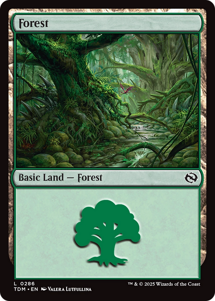 Forest (0286) [Tarkir: Dragonstorm] | Deep Dive Games St. Marys