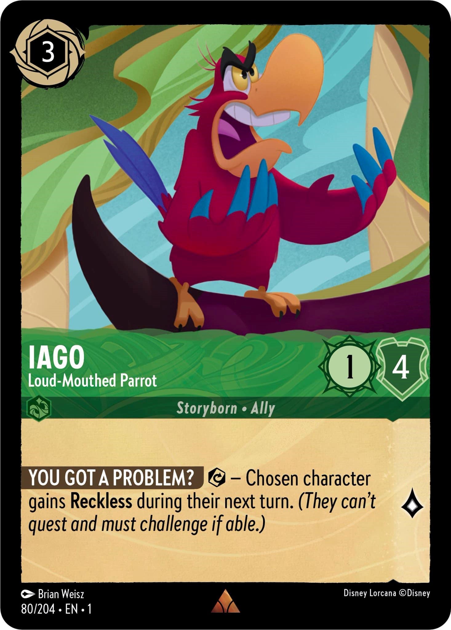 Iago - Loud-Mouthed Parrot (80/204) [The First Chapter] | Deep Dive Games St. Marys