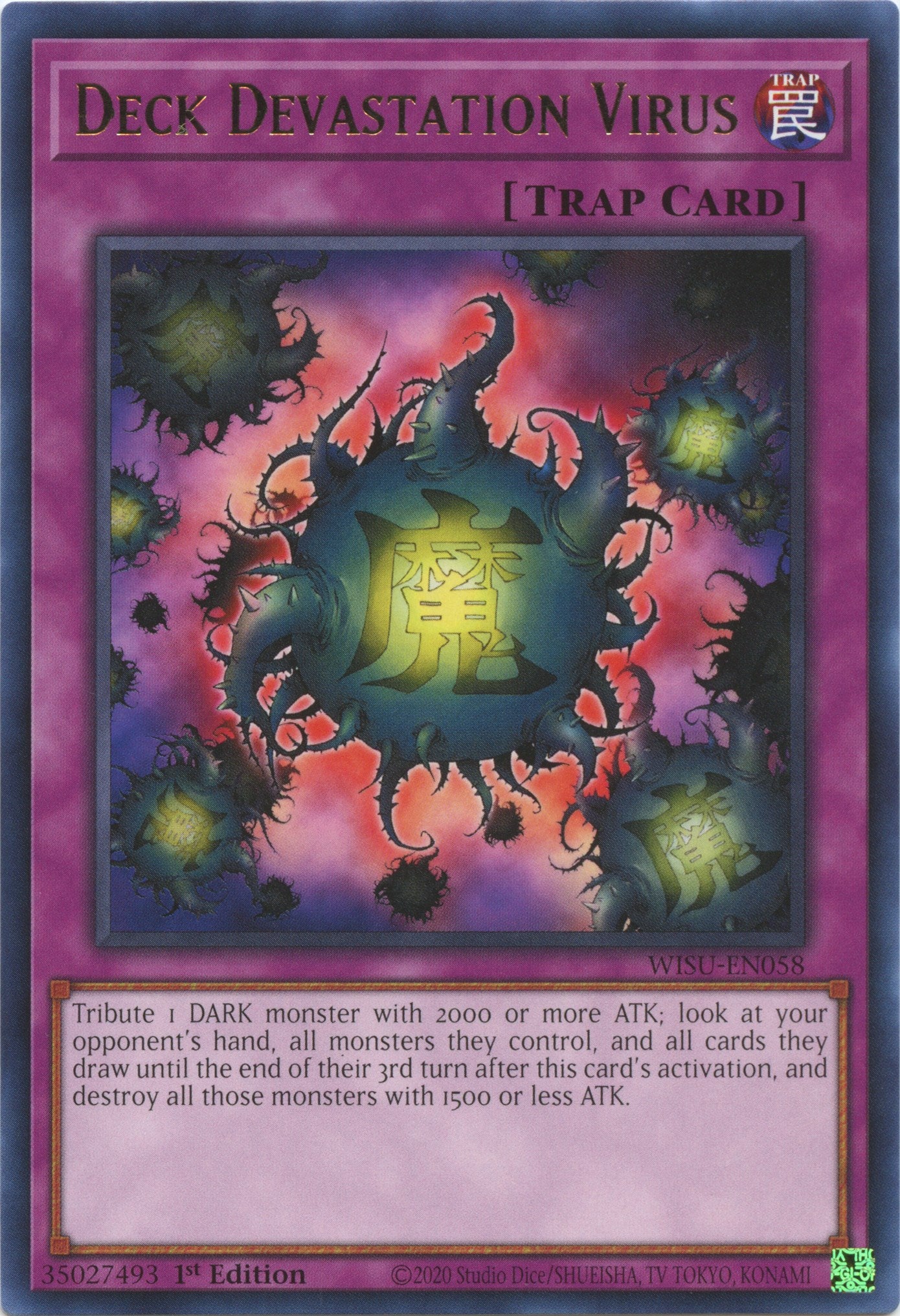 Deck Devastation Virus [WISU-EN058] Rare | Deep Dive Games St. Marys