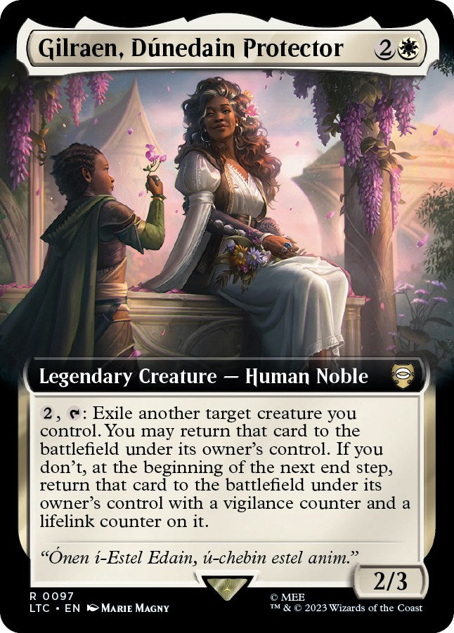 Gilraen, Dunedain Protector (Extended Art) [The Lord of the Rings: Tales of Middle-Earth Commander] | Deep Dive Games St. Marys