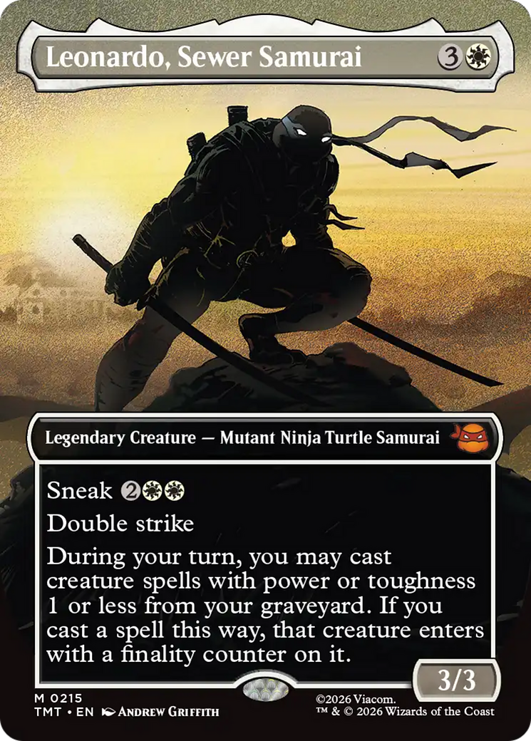 Leonardo, Sewer Samurai (Borderless) [Teenage Mutant Ninja Turtles] | Deep Dive Games St. Marys