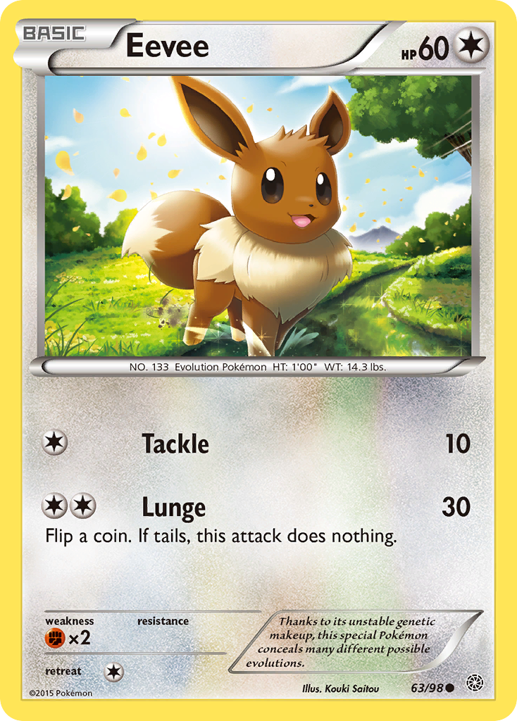 Eevee (63/98) [XY: Ancient Origins] | Deep Dive Games St. Marys