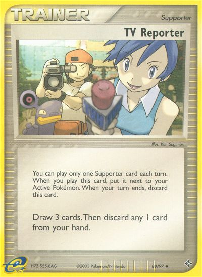 TV Reporter (88/97) [EX: Dragon] | Deep Dive Games St. Marys
